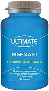 Rigen Art - Ultimate Italia - Integratrore utile per articolazioni, tendini, legamenti e cartilagini con Glucosamina, Condoitrina, Artigilio del diavolo, msm e discorea - 60 cps