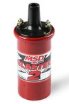 MSD 8203 Blaster 2 Ignition Coil with Ballast Resistor Kit, Red