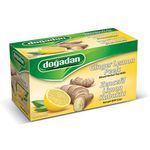 Dogadan Ginger & Lemon Zest Premium Herbal Tea Bags (1Box / 20teabags)