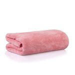 Glivary Microfiber 300 TC Large Bath Towels | (70X140) Extra Soft Plush & Quick Dry High Absorbency Large Size Towels For Bathing (Pink)