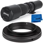 Ultimaxx 500mm f/8 Multi-Coated Telephoto Lens Kit for Nikon D7500, D500, D600, D610, D700, D750, D800, D810, D850, D3100, D3200, D3300, D3400, D5100, D5200, D5300, D5500, D5600, D7000, D7100, D7200