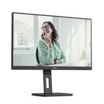 AOC Q27P3CV- 27 Inch QHD Monitor, 75Hz, IPS, Height Adjust, Speakers, USB HUB, USB-C PD 65W, Flicker Free (2560x 1440 100Hz, HDMI 2.0 / DP 1.4 / USB-C / USB 3.2)