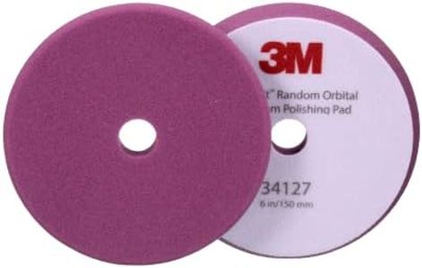 3M Perfect-It Random Orbital Foam Polishing Pad, 6"/150 mm, Purple, 34127, for Automotive Compounding and Polishing
