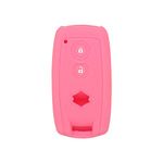 BROVACS Silicone Cover Protector Case Holder Skin Jacket Compatible with SUZUKI 2 Button Smart Remote Key Fob CV4544 Pink