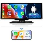 Android 2GB 32GB GPS Navi WiFi Monitor 10.26-inch Touch Screen Wireless Android Auto Wireless Apple CarPlay Screen Mirror Link Bluetooth DVR Portable Car Radio FM AUX Digital Media Receiver