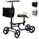 BodyMed Knee Walker – Leg Injury Scooter for Broken Knee & Ankle – Lightweight Foldable Knee Walker for Adults – Wheeled Mobility Caddy for Orthopedic Injuries