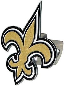 Siskiyou Sports NFL New Orleans Saints Large Logo Hitch Cover, Class II & III, White