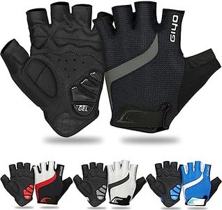 GERZHIUBN Cycling Gloves Padded Bike Bicycle Half Finger Anti-Slip Shock-Absorbing MTB Road Biking Gloves for Men Women