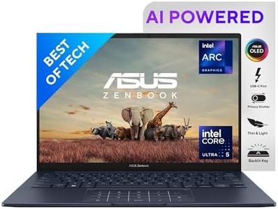 ASUS Zenbook 14" OLED 60Hz 400nits, Intel Core Ultra 5 Processor 125H, Built-in AI (16GB RAM/1TB SSD/Interl Arc Graphics/Windows 11/Office Home/Backlit Keyboard/Ponder Blue/1.22 Kg), ‎UX3405MA-QD552WS