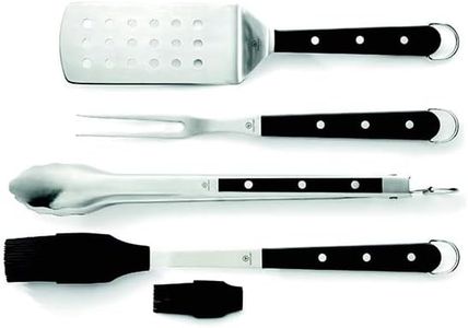 WÃœSTHOF 4-Piece BBQ Chef's Tools Set,Silver