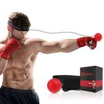 Champs MMA Boxing Reflex Ball - Boxing Equipment Fight Speed, Boxing Gear Punching Ball Great for Reaction Speed and Hand Eye Coordination Training Reflex Bag Alternative (Advanced)