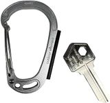 Outdoor Element - Sparky & Scratch Key - Fire Starting Carabiner with Embedded Ferro Rod and Blank Key with Integrated Striker and Hex Driver - Blank Keys Available in SC1 or KW1. (Silver KW1)