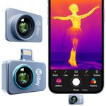 InfiRay Xinfrared P2 Pro Thermal Imaging Camera with Magnetic Macro Lens, 9g Fully Metal Body, Measuring Temperature Range -20°C~550°C, 25Hz 256X192 Resolution, Support iOS 11 and Above (for iOS Only)