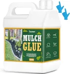 Teexpert 32OZ Mulch Glue for Landscaping - Long-Lasting Pine Straw,Bark,Rubber Mulch,Rock,and Pea Gravel Glue Binder Stabilizer for Outdoor Gardens