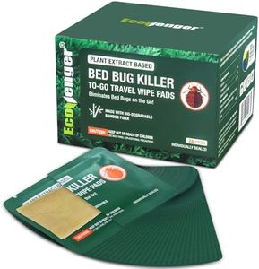 EcoVenger Bed Bug Killer to Go Wipe 28pcs Pack,Portable Travel-Sized Individual Wipes,Kills 100% All Stages on Contact- Kills Resistant Bugs- Kills Eggs- Non-Toxic- Child & Pet Friendly