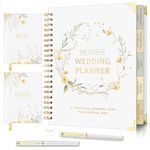 Portiche Wedding Planner 6 Pieces Wedding Planner Book 2 Vow Books 2 Pens 1 Wedding Planner Book for the best Wedding Planning Book and Organizer 1 Beautiful keepsake box | The Wedding Planner