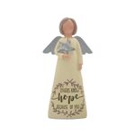 Feather & Grace Hope Holding Star, Figurine for Women & Men, Statue for Indoor or Outdoor Decor, Guardian Angel Ornament As Gifts-Resins-Multi, one Size