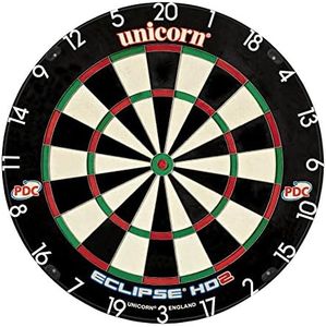 Unicorn Eclipse HD2 High Definition Professional Bristle Dartboard with Increased Playing Area and Super Thin Bullseye