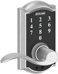 Schlage Touch Camelot Lock with Accent Lever (Satin Chrome) FE695 CAM 626 Acc