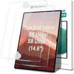 [2 Pack]Tempered Glass for Samsung Galaxy Tab S8 Ultra Screen Protector,[Bubble-Free][Anti-Scratch][Case-Friendly]