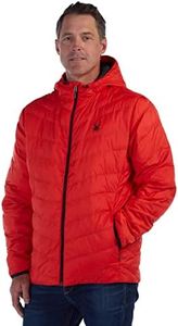 Spyder Men's Peak Hoodie Insulator Jacket, Volcano, Large