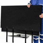 LTHCCOU TV Cover for Moving 60-65in Flat Screen TV Moving Box Dust Anti-Scratch TV Moving Covers with Bottom Strap for Pet Scratch or Furniture Protection