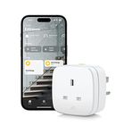 Eve Energy (Matter) UK - Smart Plug, Control & Automate Lights / Appliances, Secure & Private, Easy Setup, Matter & Thread, for Apple Home, Alexa, Google Home, SmartThings, Thread Border Router needed