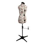 Sewing Online Adjustable Dressmakers Dummy, in a Rosebuds Floral Fabric with Hem Marker, Dress Form Sizes 16 to 20 - Pin, Measure, Fit and Display your Clothes on this Tailors Dummy - FLORALSMALL