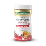 Nature's Bounty Adult Multivitamin Gummies - Pack of 60 Gummies, Two-a-day - With Vitamin B6, B12, D3, C and Biotin - For everyday wellbeing - Immune Support and Bone Health