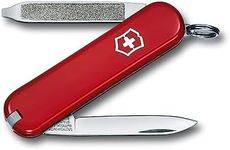 Victorinox Escort Swiss Army Pocket Knife, Medium, Multi Tool, 6 Functions, Nail File, Screwdriver, Red