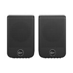 Klipsch Flexus SURR 100 Surround Sound Speakers with Immersive Dolby Atmos Technology Wall-Mountable Connect Plus App and Convenient Power Access – Black