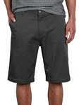 Volcom Men's Vmonty Stretch Chino Short, Charcoal Heather, 34