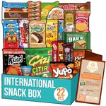 International Exotic Snack Box Variety Pack, 22 Count Premium Foreign Rare Snack Food Gifts with Suprise Item for Fun, Mystery Box of Snacks, European Snacks for Adults and Kids