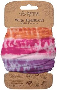 Karma Gifts Wide Headband Rainbow Tie Dye