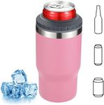 4 in 1 Insulated can Cooler, Stainl