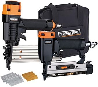 Freeman PPPBRCK Pneumatic Brad Nailer and Micro Pinner Finish Kit with Canvas Bag and Nails (2 Piece)
