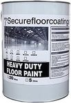 Secure floor coatings 5L Heavy duty Paint suitable for Concrete floors, Wood, Metal For Driveways, Sheds, Warehouses (Black)