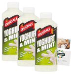 Condiment Bundle with Crucials Yoghurt and Mint Sauce 3 Pack 500ml + Brightdale Kitchen Booklet