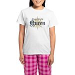 CafePress It's Good To Be The Queen Women's Light Pajamas Women's Novelty Cotton Pyjama Set, Comfortable PJ Sleepwear