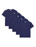 Fruit of the Loom Men's Original T. T Shirt, Navy, M UK