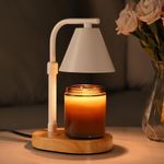 SOKCVSEA Candle Warmer Lamp Timer for Women Mom Gifts, House Warming Gifts New Home Decor, Wax Melt (Plus Round Whtie)