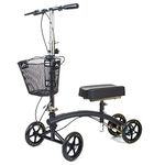 Knee Walker With Basket - BodyMed ZZRWAL03 - Great Alternative To Crutches - Broken Leg Scooter - Steerable Mobility Device For Foot Or Ankle Injury