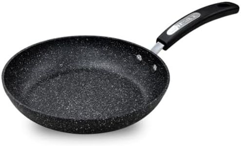 Scoville NEVERSTICK 24cm Frying Pan, Non-Stick Frying Pan, 9.5" Diameter, Suitable for All Hobs Including Induction, Rapid Heat Distribution, Cool Touch Handle, Non Toxic, PFOA Free, Aluminium, Black