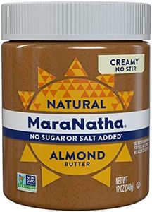 MaraNatha Natural Creamy Almond Butter, No Stir, No Sugar or Salt Added, 12 Ounce Jar