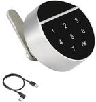 2Pack Digital Cabinet Lock Electronic Coded Lock Mechanical Keyless Drawer Lock Touch Screen Password Lock for Cabinet Mailbox File Sauna Drawer School Lockers DIY Wooden Furniture Privacy Lock (2)