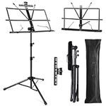 Fansjoy Music Stand, 2 in 1 Dual-Us