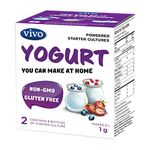 VIVO Real Yogurt Starter/Natural (5 Boxes) Makes up to 30 litres of Yogurt