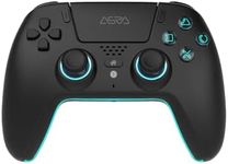 ASRVA Black Wireless Pro Controller for PS5, Hall Effect Joystick No Drift, 2 Back Paddles, Macro, Gyro, 1000mAh, RGB, Compatible with PS5/Pro/Slim/PC/iOS/Android