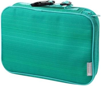 Bentology Lunch Box for Girls -Kids Insulated, Durable Lunchbox Tote Bag Fits Bento Box Containers, Jars & Bottles, Reusable Back to School Lunch Sleeve Keeps Food Hotter or Colder Longer- Blue, Green