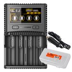 Nitecore SC4 LCD 4 Slot Battery Charger for Li-ion/IMR/LiFePO4/Ni-MH